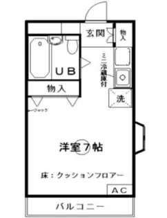 ロジマン菊川【3階】の間取り