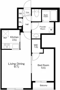 グランコンフォート東中野【2階】の間取り