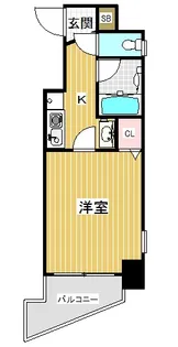 エステムコート神戸・県庁前【11階】の間取り