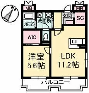 NFツインズ A棟【2階】の間取り