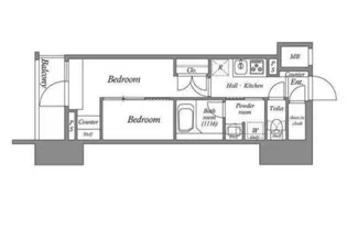 ACPResidence亀戸【10階】の間取り