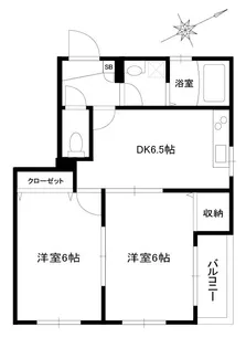 ベルハウス白山【3階】の間取り