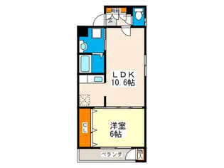 広島県広島市西区中広町1【マンション】の間取り