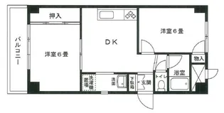 丸榮ハイム富岡【2階】の間取り
