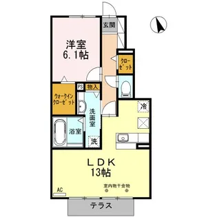 フレンズ半田【1階】の間取り