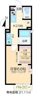 カサブランカ【1階】の間取り