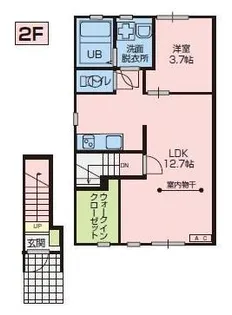 ルーベンス東【2階】の間取り