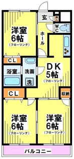 モンレーヴ染地【3階】の間取り