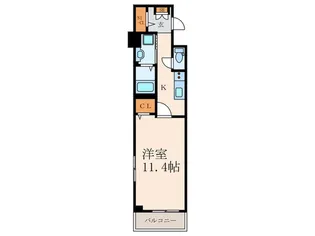 グランド アイ 香春口【5階】の間取り