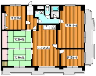 三栄ドメール【12階】の間取り
