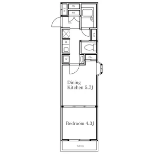 カルチェブラン恵比寿【3階】の間取り