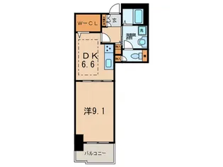 品川シ-サイドビュ-タワ-1号棟【15階】の間取り