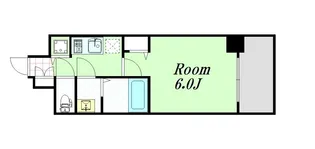 アスヴェル新大阪SOUTH【5階】の間取り