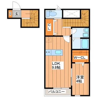 ピュアランド福室【2階】の間取り