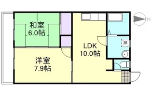 リバーサイドヤマモト【3階】の間取り