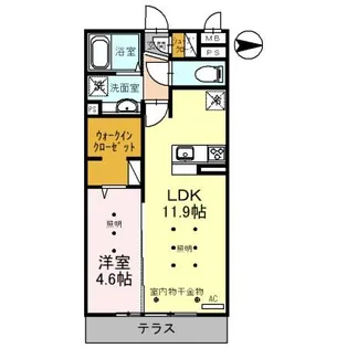 ルピナスV【3階】の間取り