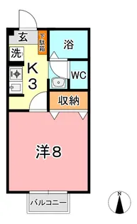セジュール大樹【2階】の間取り