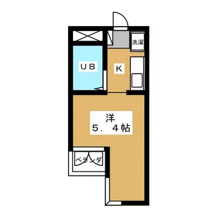 フレクションB【3階】の間取り