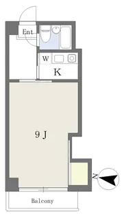 エリートイン柏木【2階】の間取り