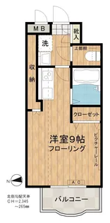 フォンテーヌ落合【4階】の間取り