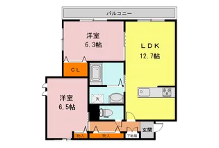 べルテ本郷口【3階】の間取り