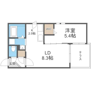 ブランコ白石【1階】の間取り