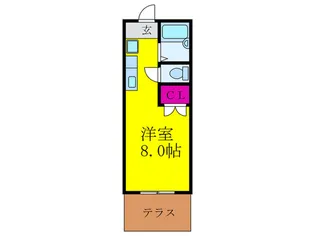 ビハ-ラ【1階】の間取り