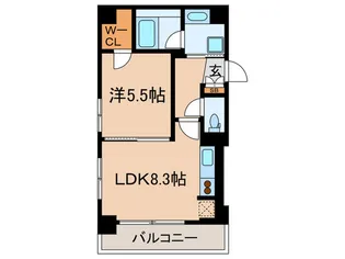 レジディア大井町II【5階】の間取り