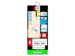 La CASA上本町【10階】の間取り