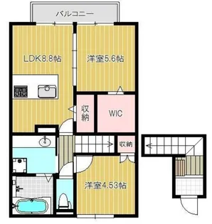ローゼラルジュ【2階】の間取り