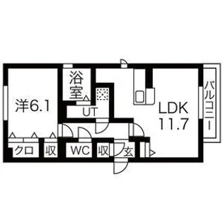 アヴァンティサクラ【2階】の間取り