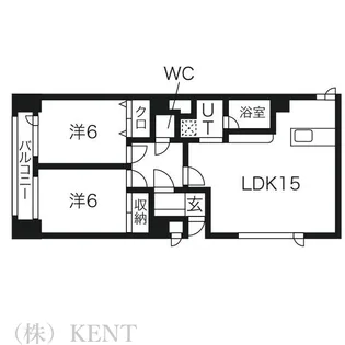 メゾンラコム【1階】の間取り
