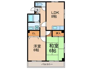 ヴィラ・エステート【3階】の間取り