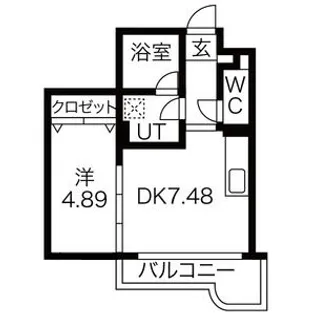 あさひレジデンス表町【4階】の間取り