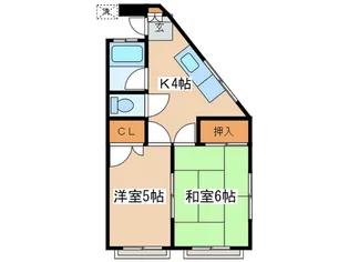 石原コーポ【3階】の間取り