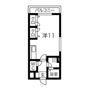 ハイローゼ学園前【4階】の間取り