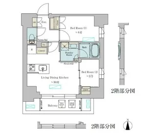 Brillia ist 武蔵小杉【2階】の間取り