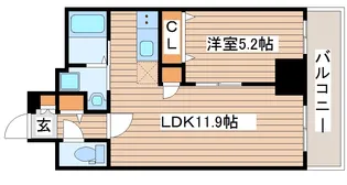 リーフ宮城野【9階】の間取り