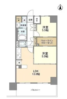 ハイラインII【6階】の間取り