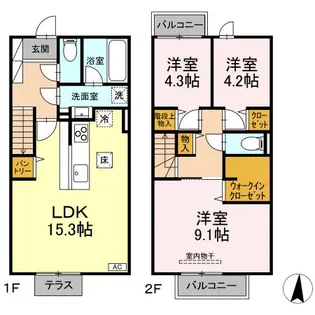 メゾン・ド・シーマ_Gleeの間取り