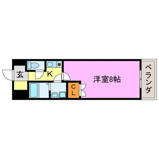 湖南コーポレーションII【5階】の間取り