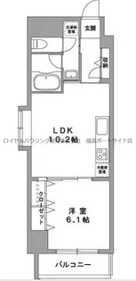 グランデユールII関内【6階】の間取り