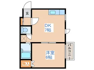 アレイ18【4階】の間取り