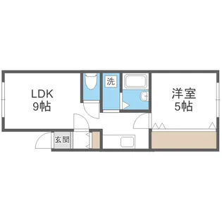 グレースコート川沿【2階】の間取り