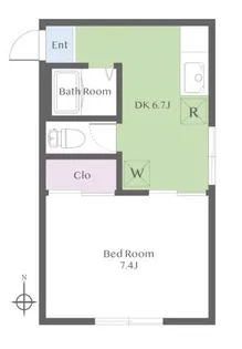 ドミール清水台【1階】の間取り