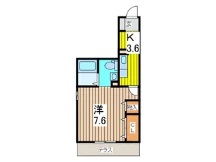 アイビーコート【1階】の間取り
