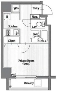SIN-City錦糸町【2階】の間取り