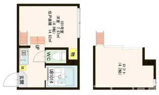 スカイレジデンス【2階】の間取り
