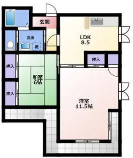 blue rose B【2階】の間取り