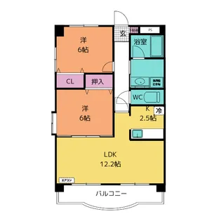アバンギャルド【1階】の間取り